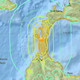 The epicenter of the strongest earthquake that triggered a tsunami in Indonesia on Friday.
